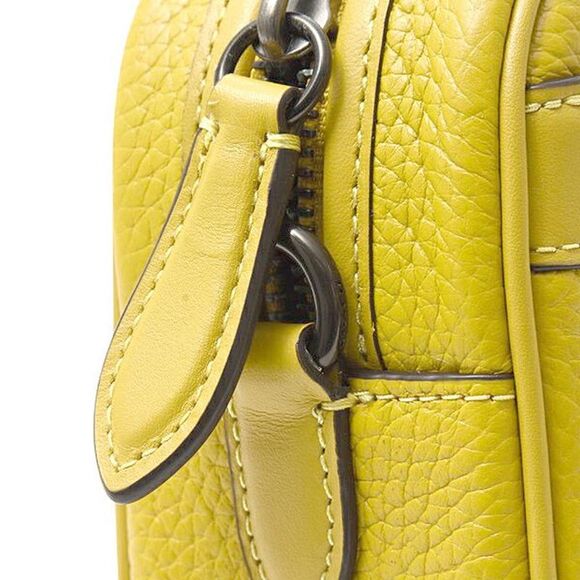 Pre Loved coach Crossbody Bag Leather Women yellow | yellow Crossbody Bags - Picture 7 of 8